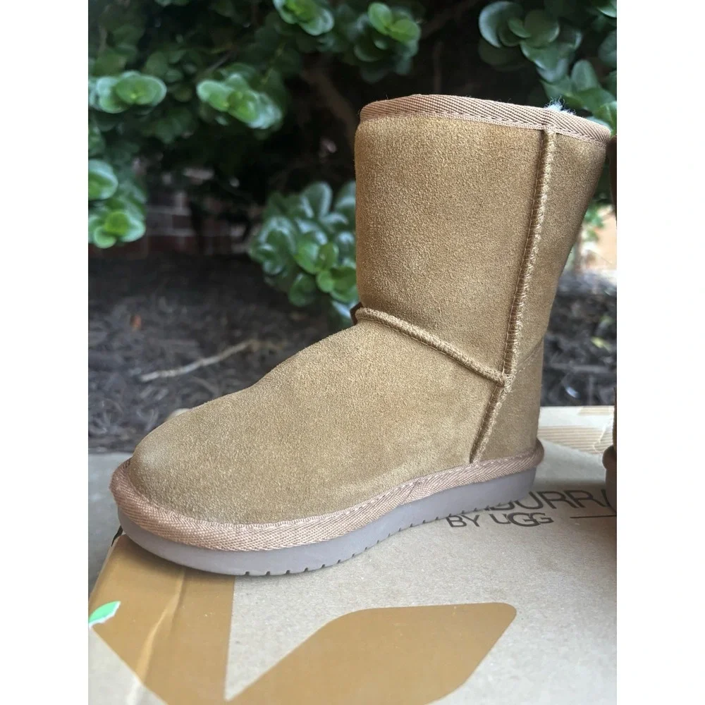 ⭐️Koolaburra by UGG Victoria Short Boots⭐️Youth Girl's Size 9⭐️Chestnut Brown⭐️